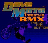 Dave Mirra Freestyle BMX (USA, Europe) Title Screen